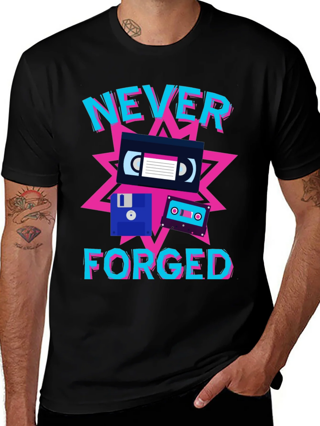 Never Forged Retro T-Shirt product image 1