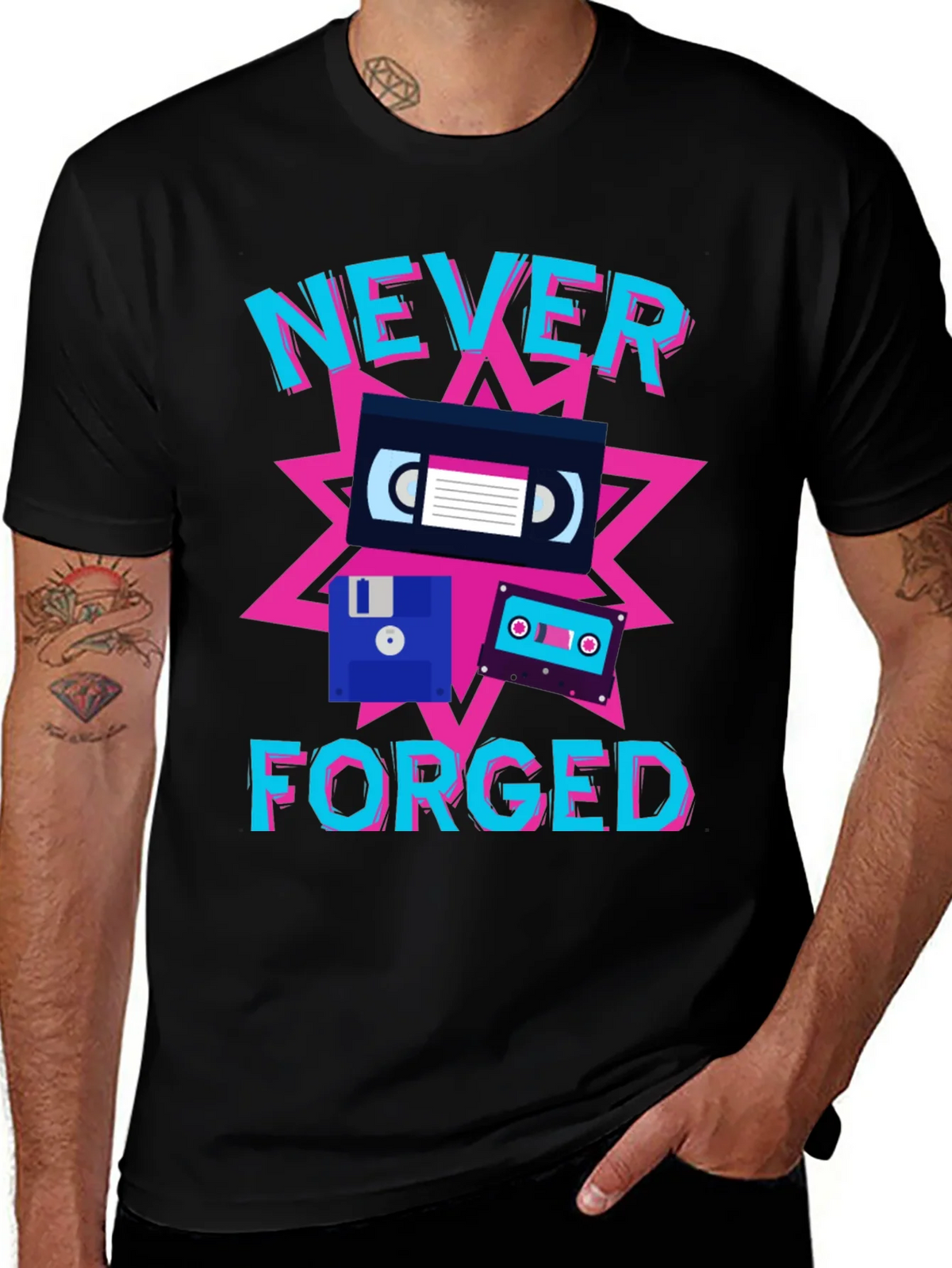 Never Forged Retro T-Shirt product image 1