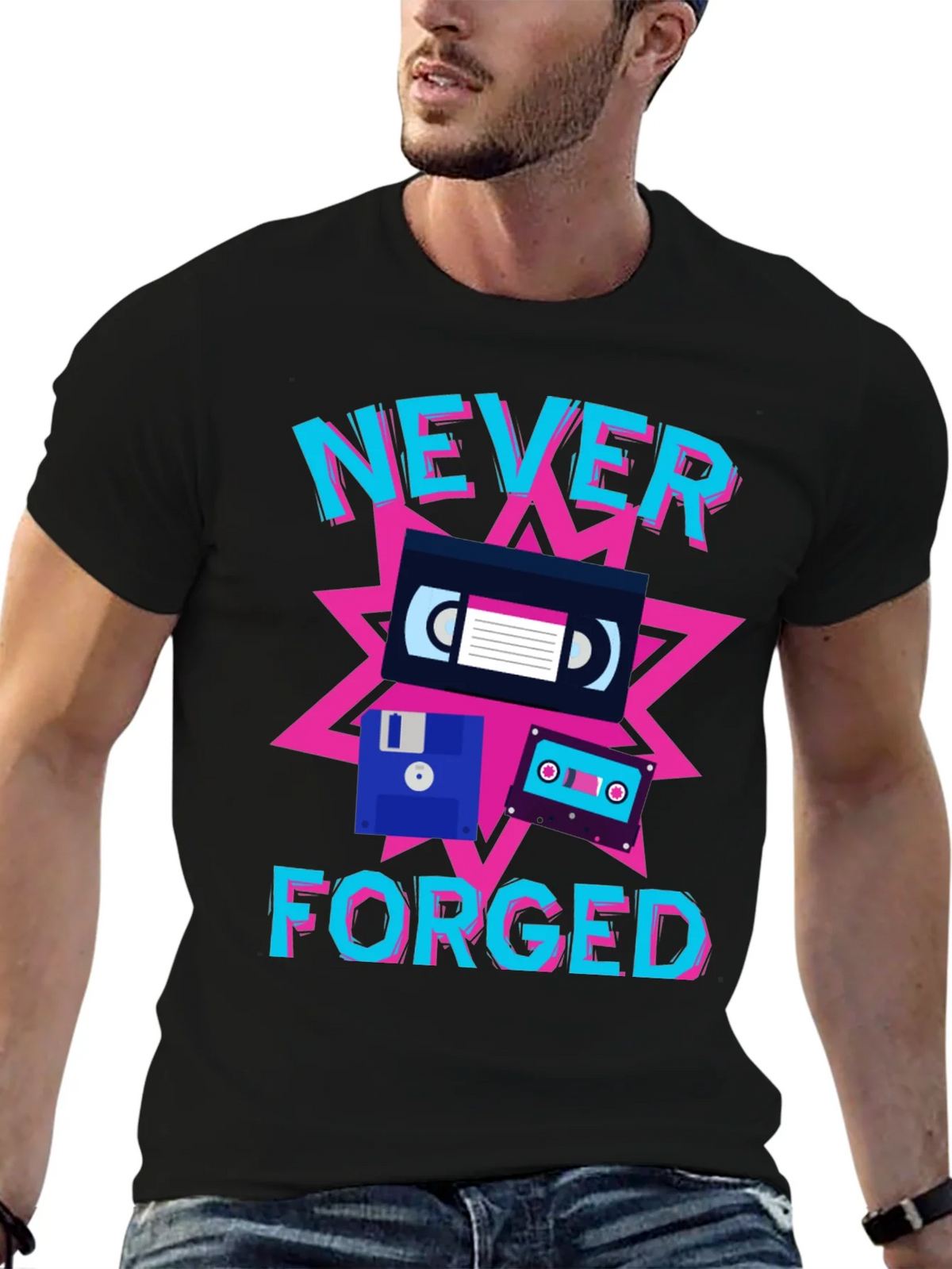 Never Forged Retro T-Shirt product image 6