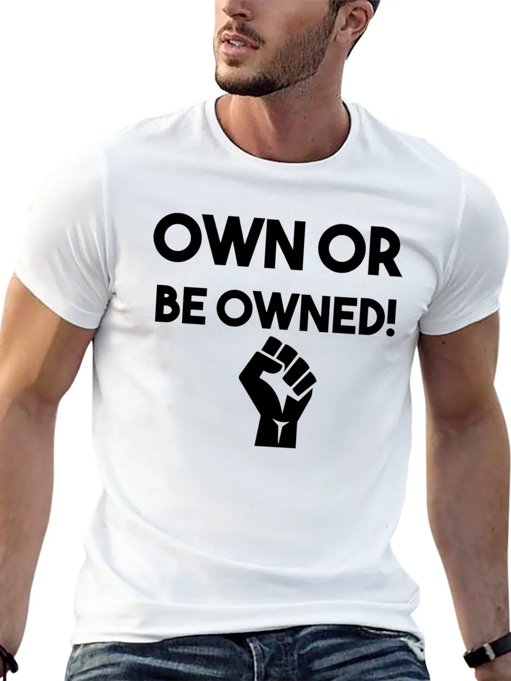 Own or Be Owned! Black Graphic T-Shirt product image 12