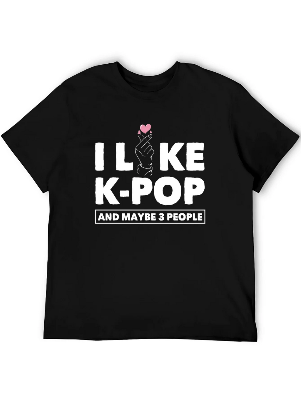 I Like K-Pop T-Shirt Maybe 3 People Cotton Blend Tee product image 5