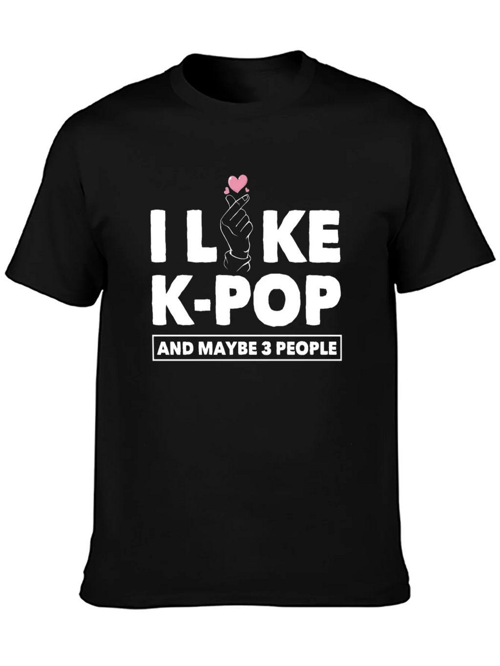 I Like K-Pop T-Shirt Maybe 3 People Cotton Blend Tee product image 3