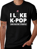 I Like K-Pop T-Shirt Maybe 3 People Cotton Blend Tee product image 1