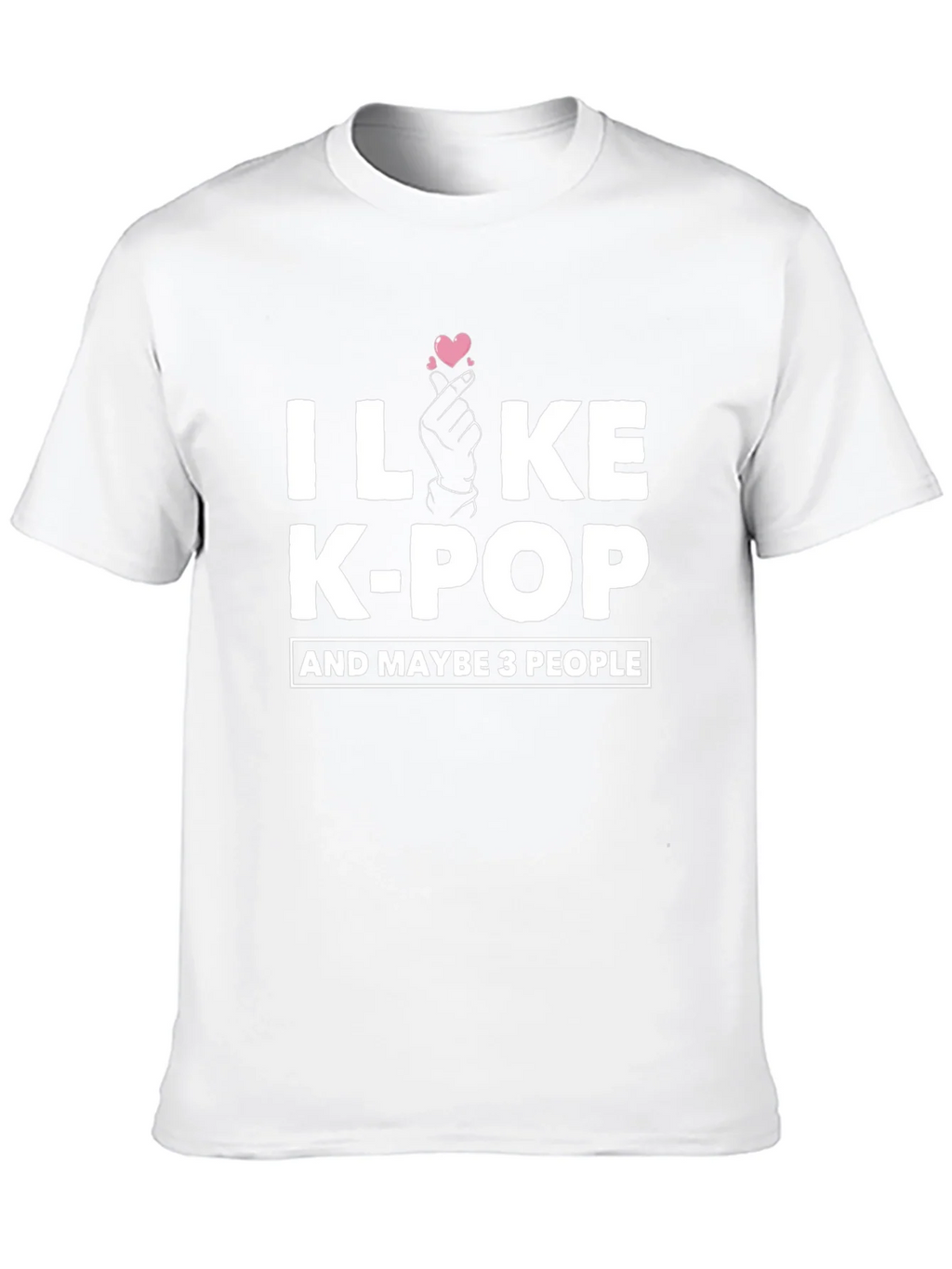 I Like K-Pop T-Shirt Maybe 3 People Cotton Blend Tee product image 9