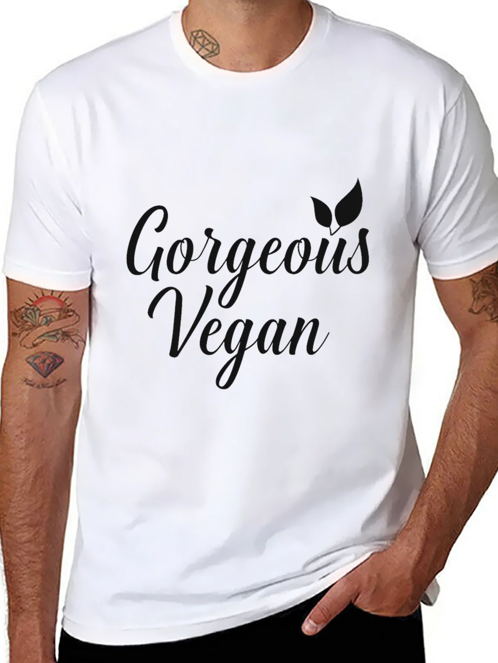 Mens Casual Black Short Sleeve T-Shirt product image 7