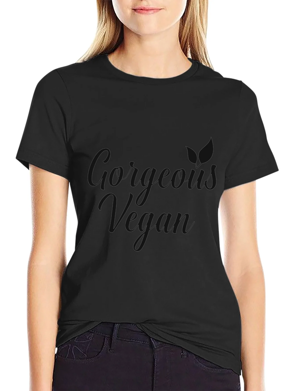 Mens Casual Black Short Sleeve T-Shirt product image 2