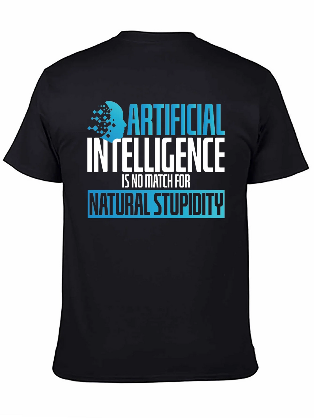 AI vs Stupidity Graphic T-Shirt product image 2