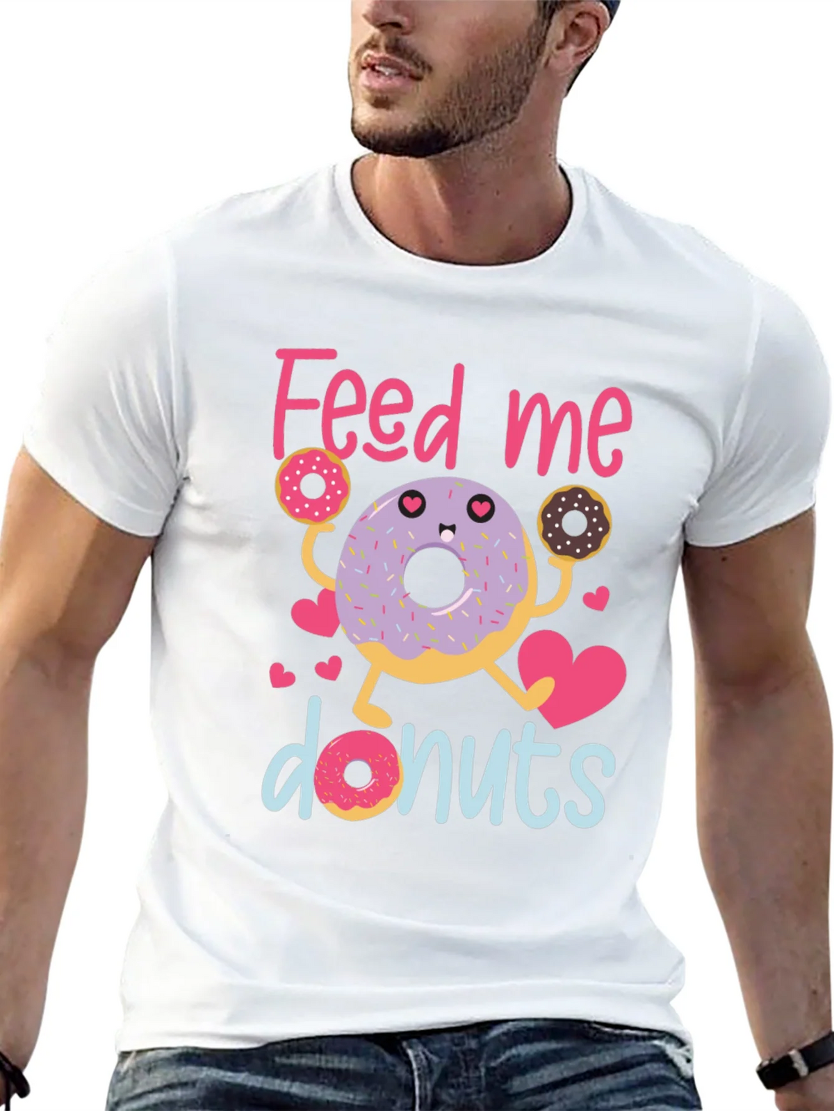 Feed Me Donuts T-Shirt - Cute Donut Lover Tee product image 7
