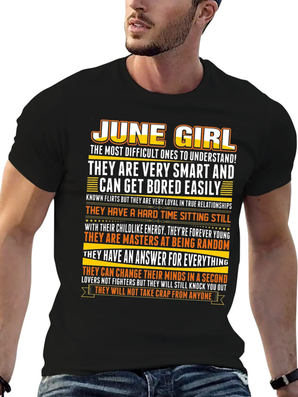 June Girl T-Shirt - Smart Loyal and Unique product image 6