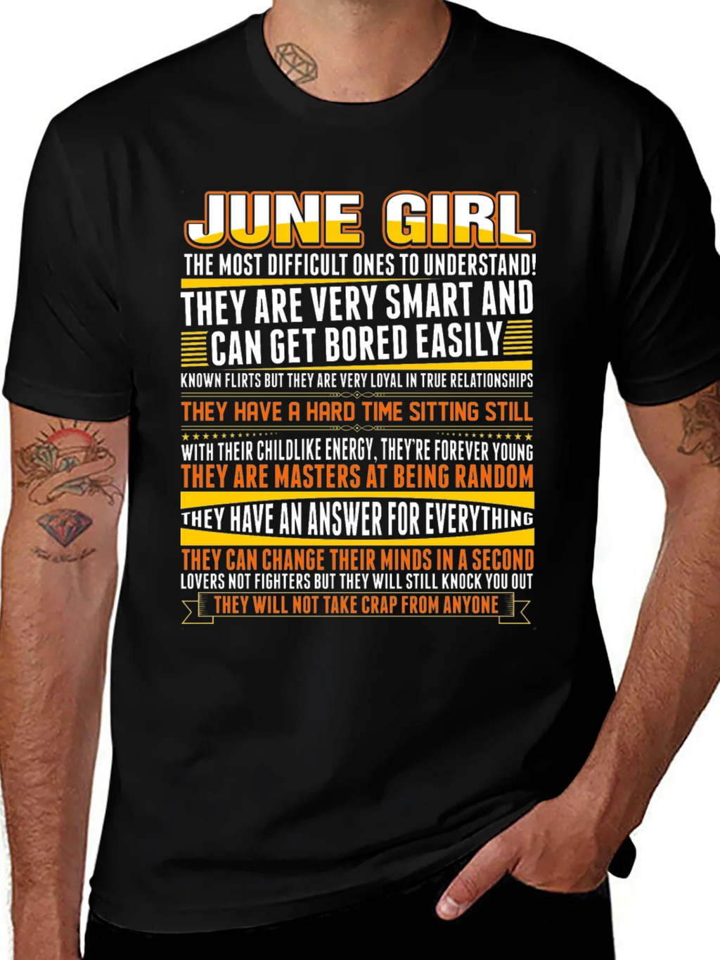 June Girl T-Shirt - Smart Loyal and Unique product image 1