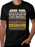 June Girl T-Shirt - Smart Loyal and Unique product image 1