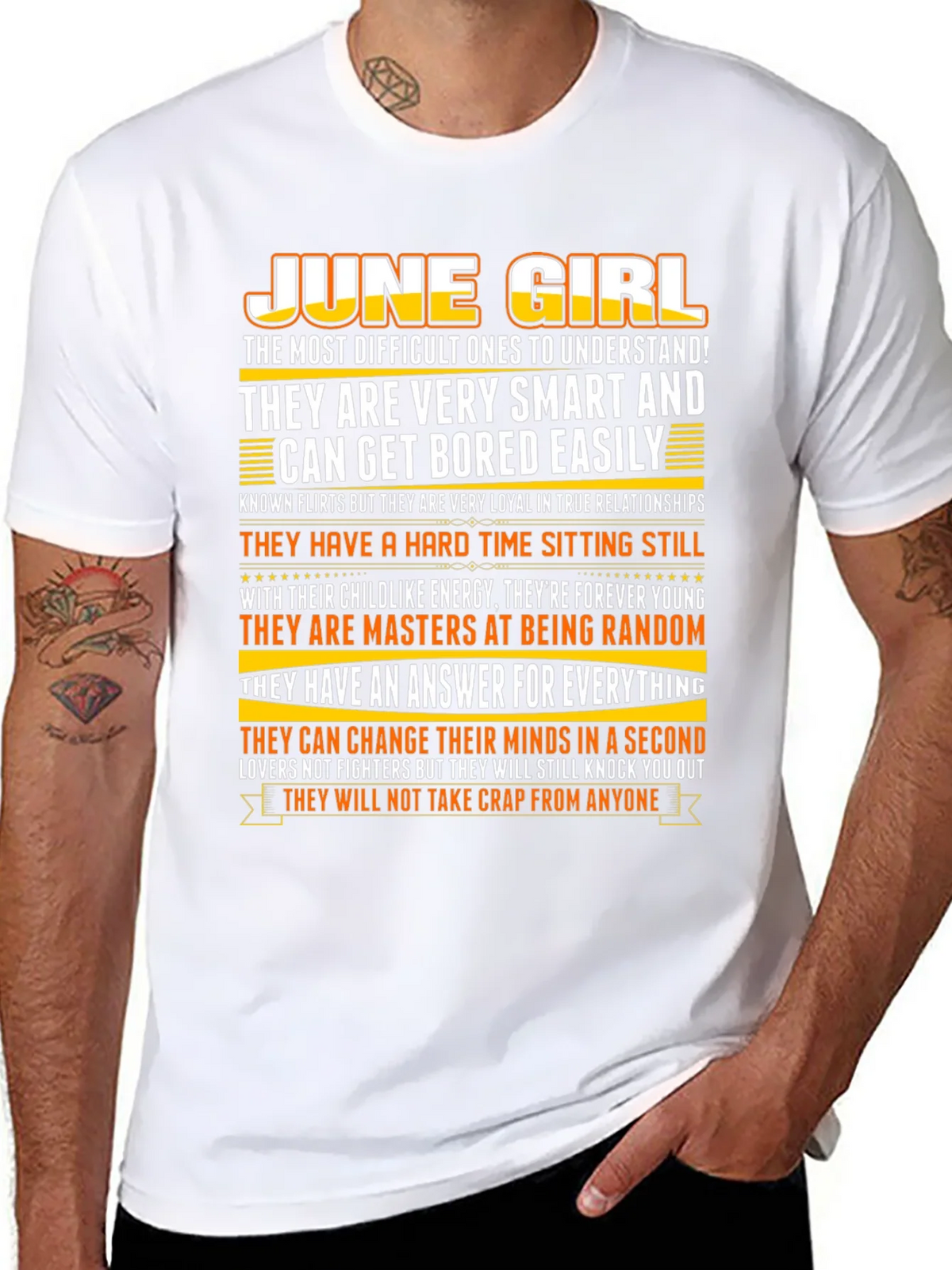 June Girl T-Shirt - Smart Loyal and Unique product image 7