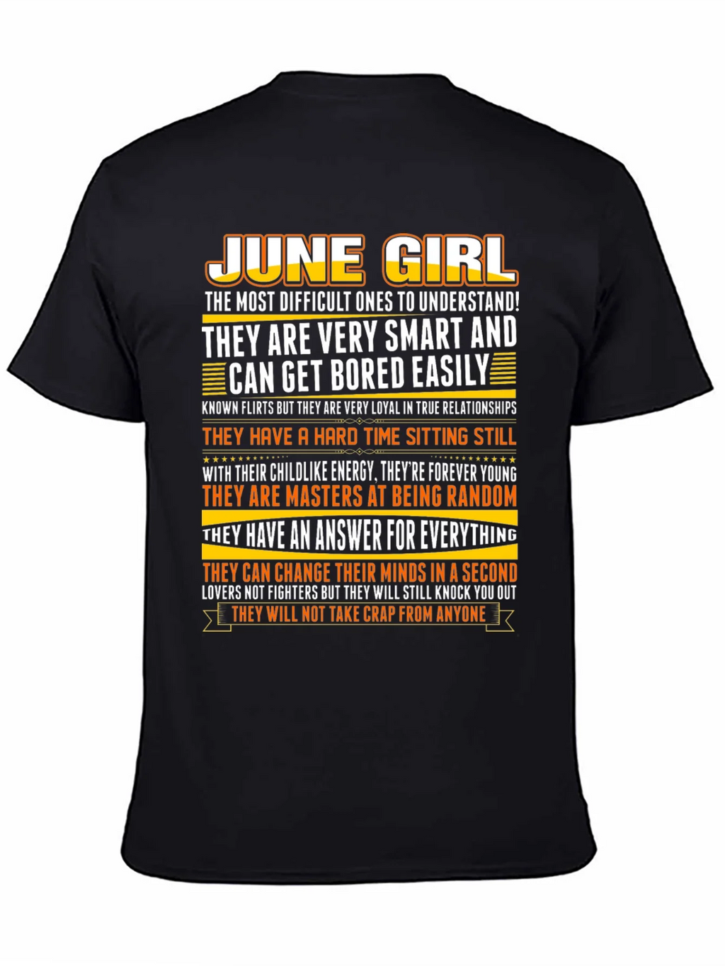 June Girl T-Shirt - Smart Loyal and Unique product image 4