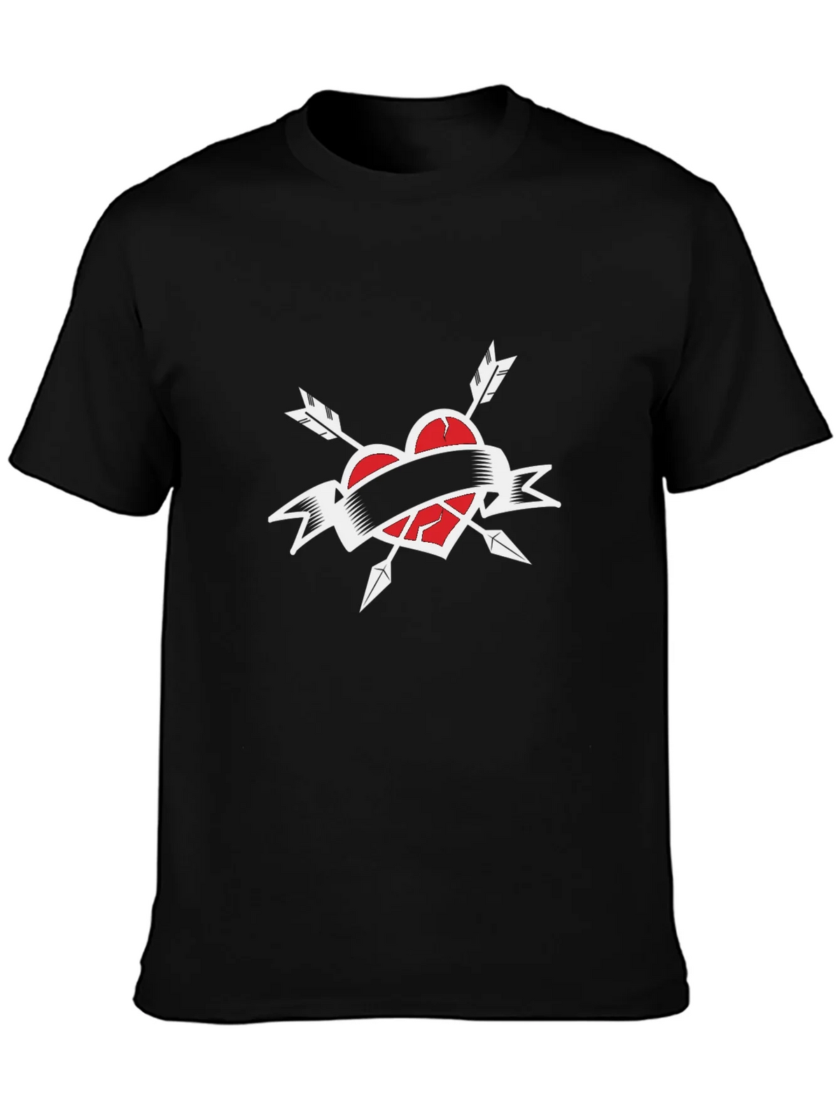 Broken Heart Arrow T-Shirt - Black product image 3
