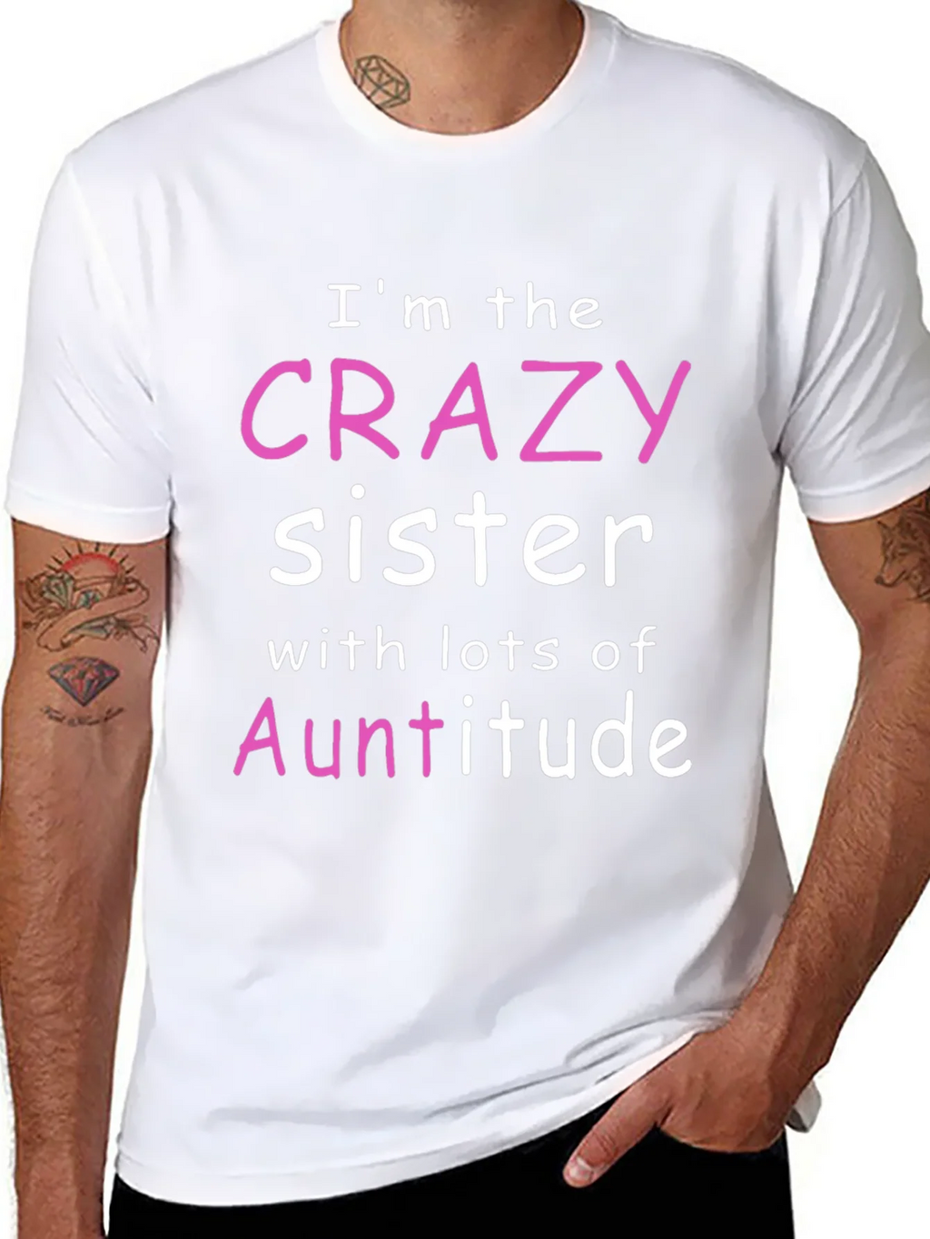 Crazy Sister Auntitude T-Shirt product image 7