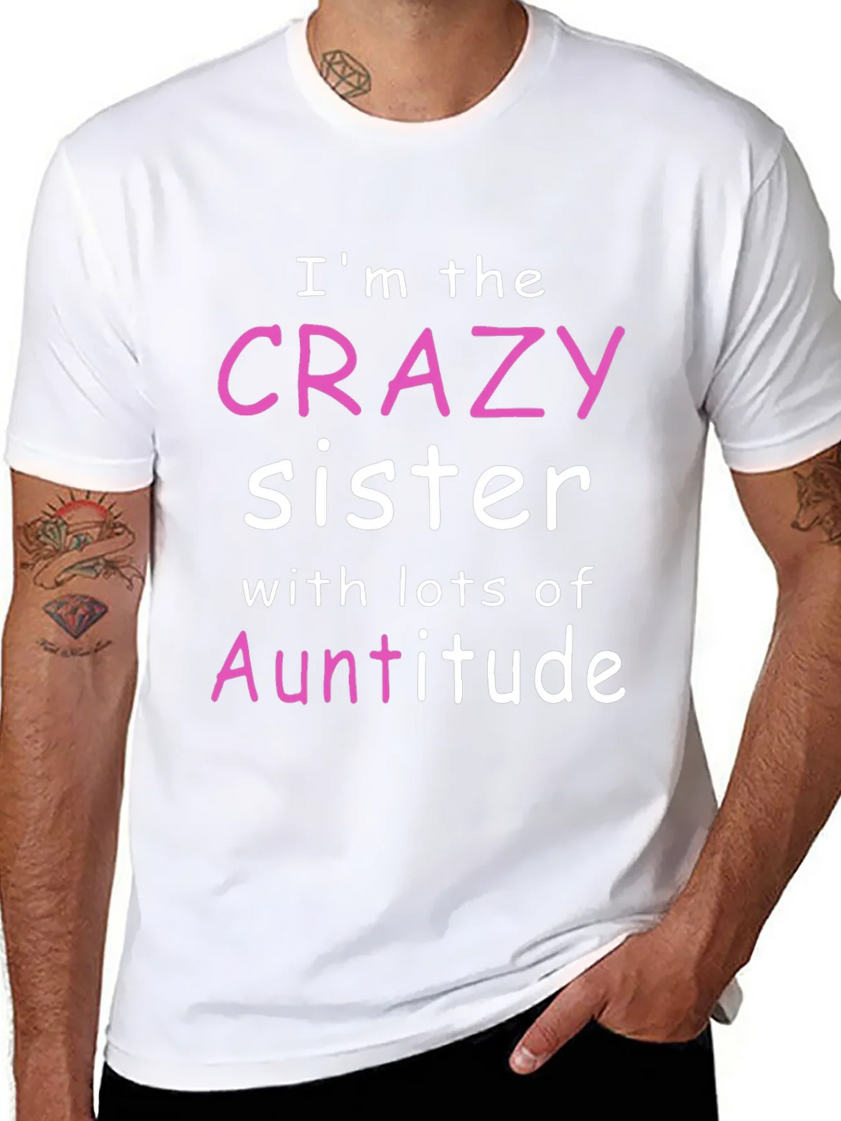 Crazy Sister Auntitude T-Shirt product image 7
