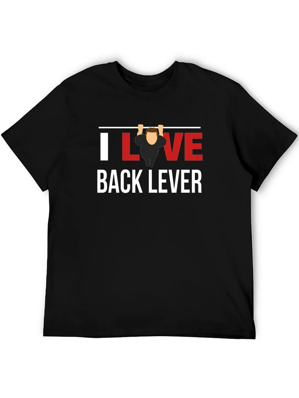 I Love Back Lever Black T-Shirt Gym Workout product image 4