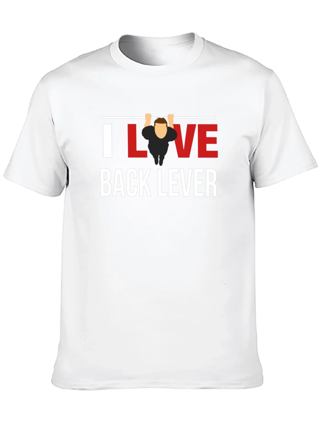 I Love Back Lever Black T-Shirt Gym Workout product image 8