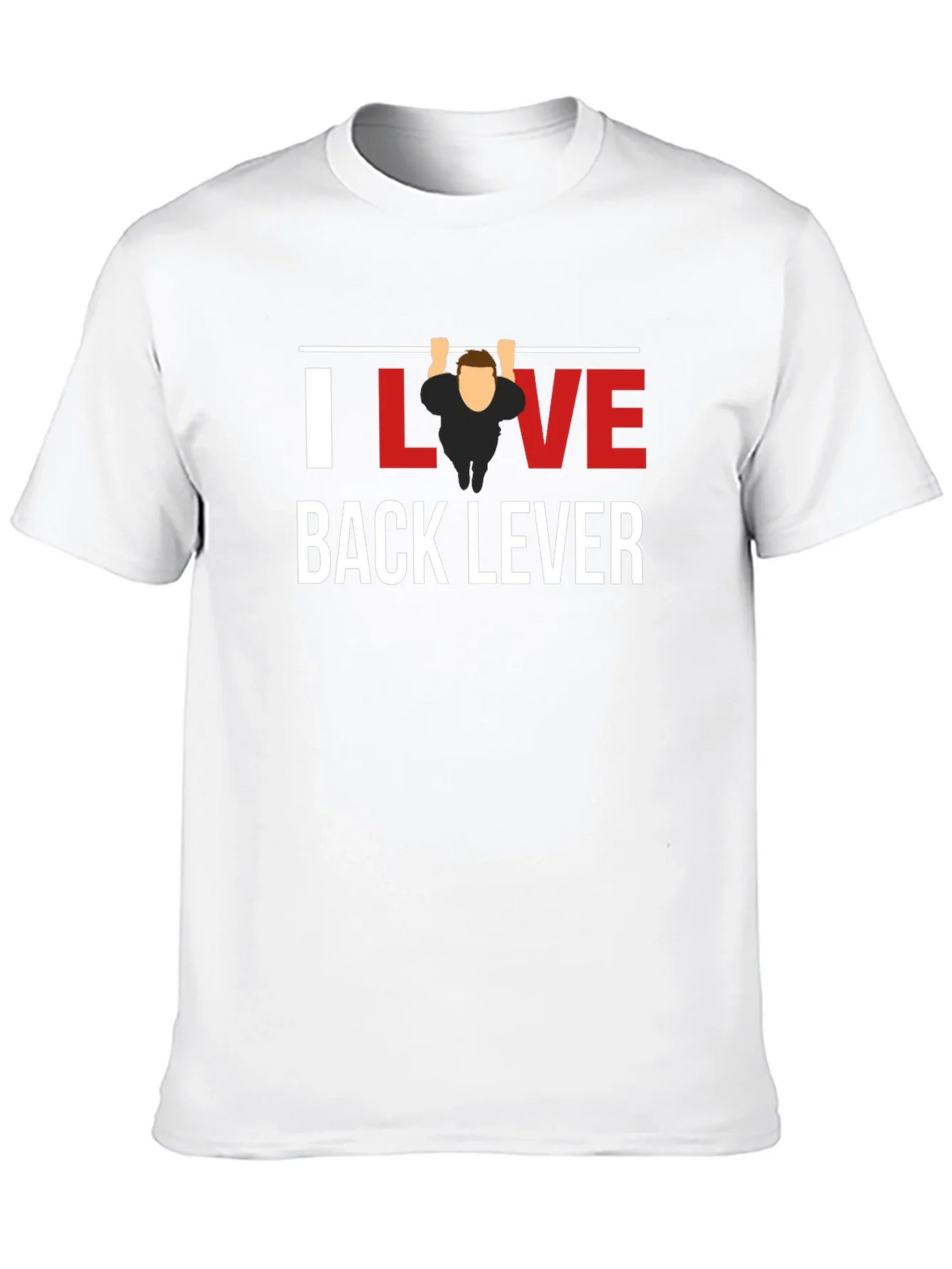 I Love Back Lever Black T-Shirt Gym Workout product image 8