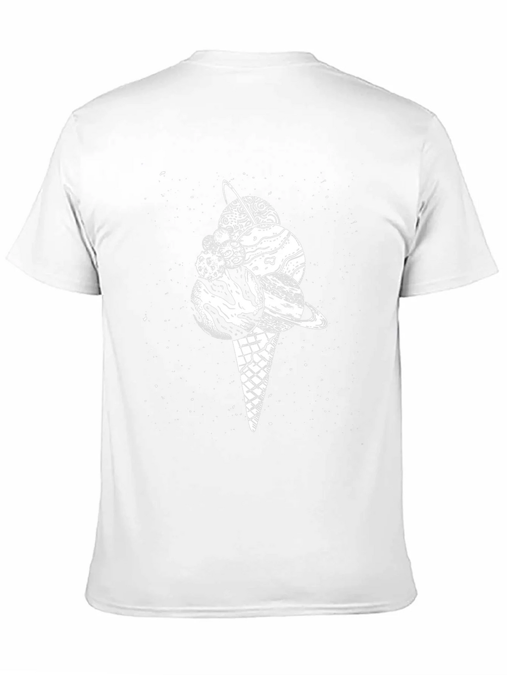 Space Ice Cream Black T-Shirt product image 10
