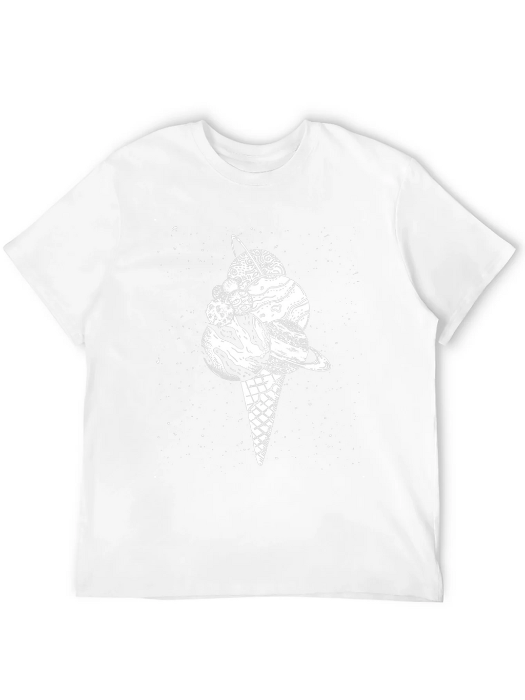 Space Ice Cream Black T-Shirt product image 11