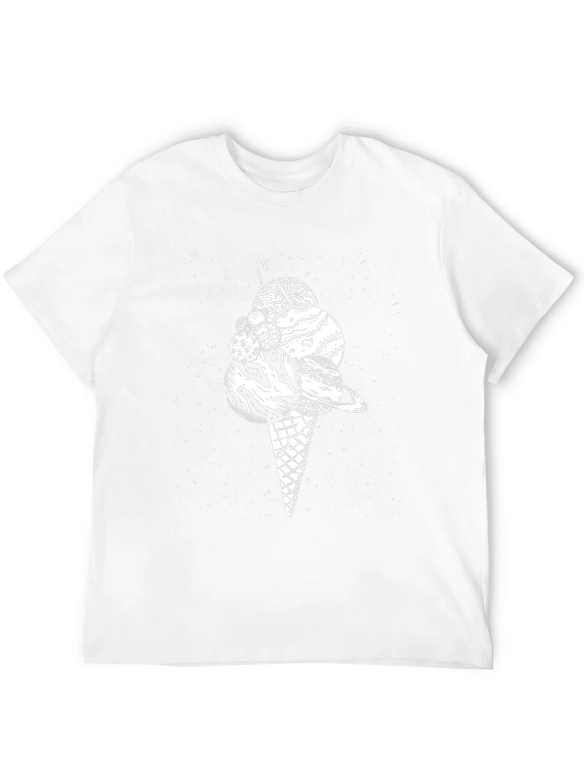 Space Ice Cream Black T-Shirt product image 11
