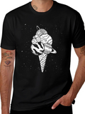 Space Ice Cream Black T-Shirt product image 1