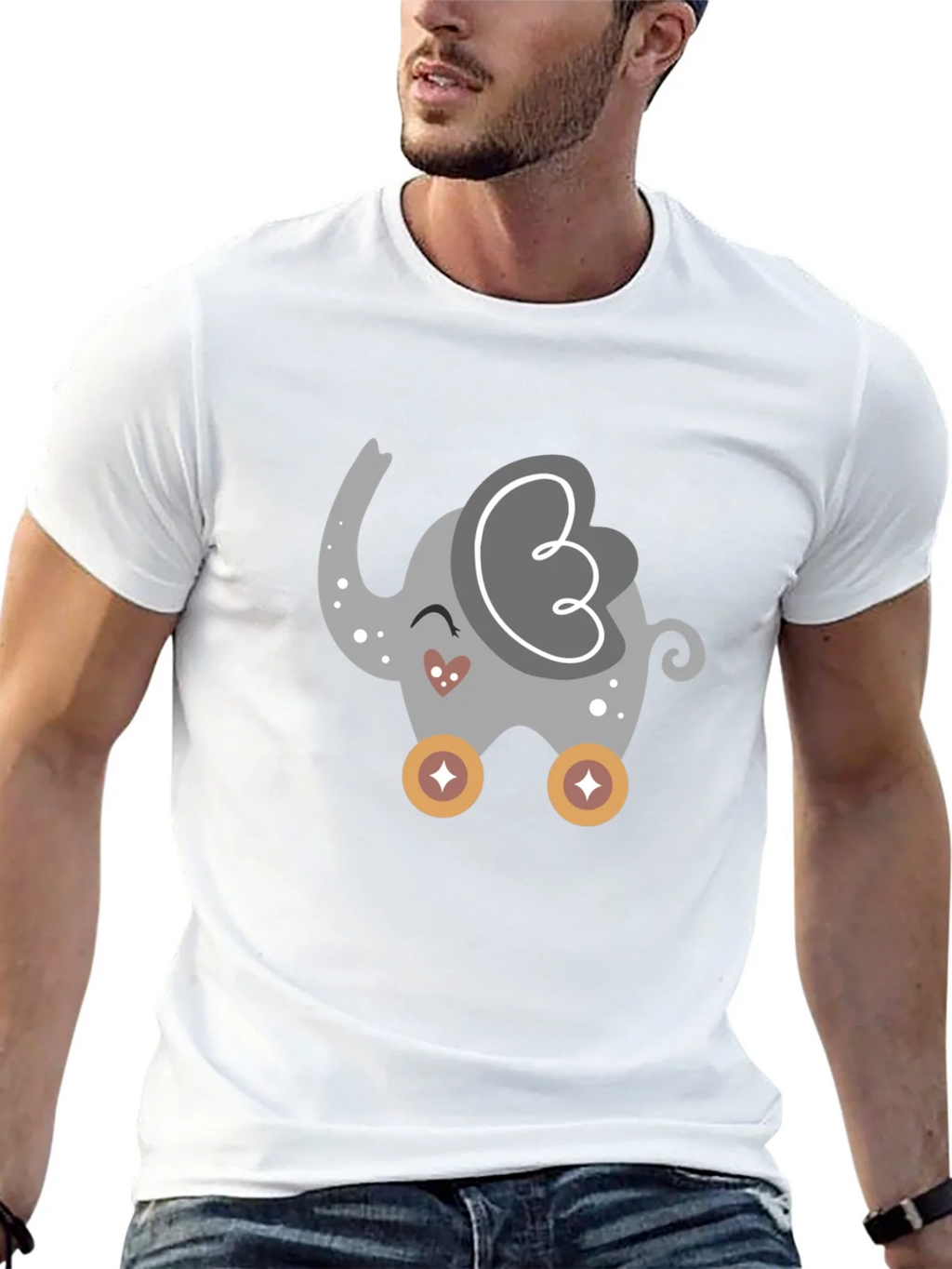 Cute Cartoon Elephant T-Shirt product image 12