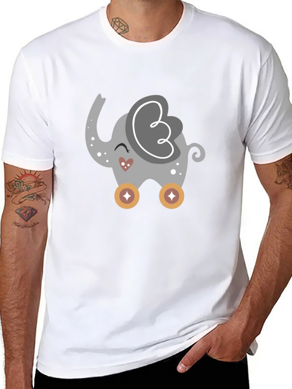 Cute Cartoon Elephant T-Shirt product image 7