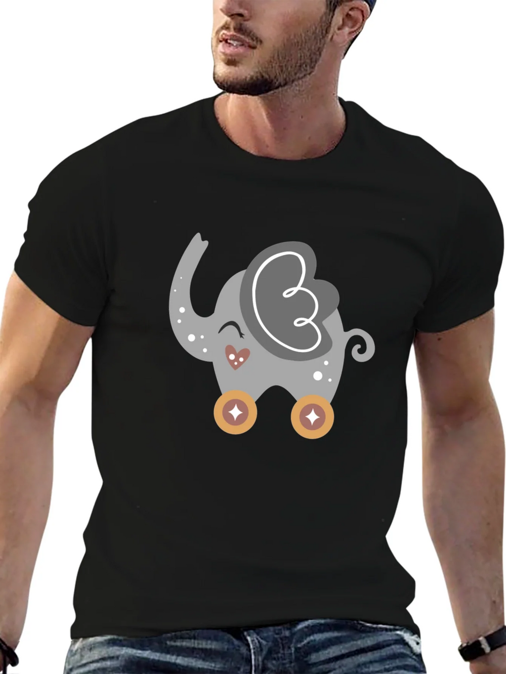 Cute Cartoon Elephant T-Shirt product image 6