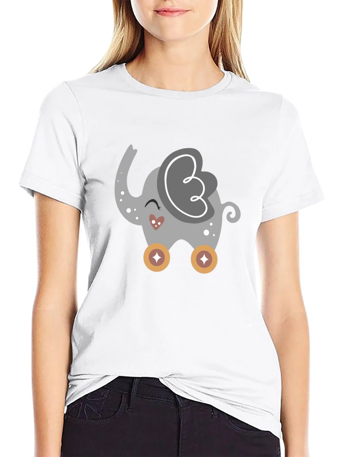 Cute Cartoon Elephant T-Shirt product image 8