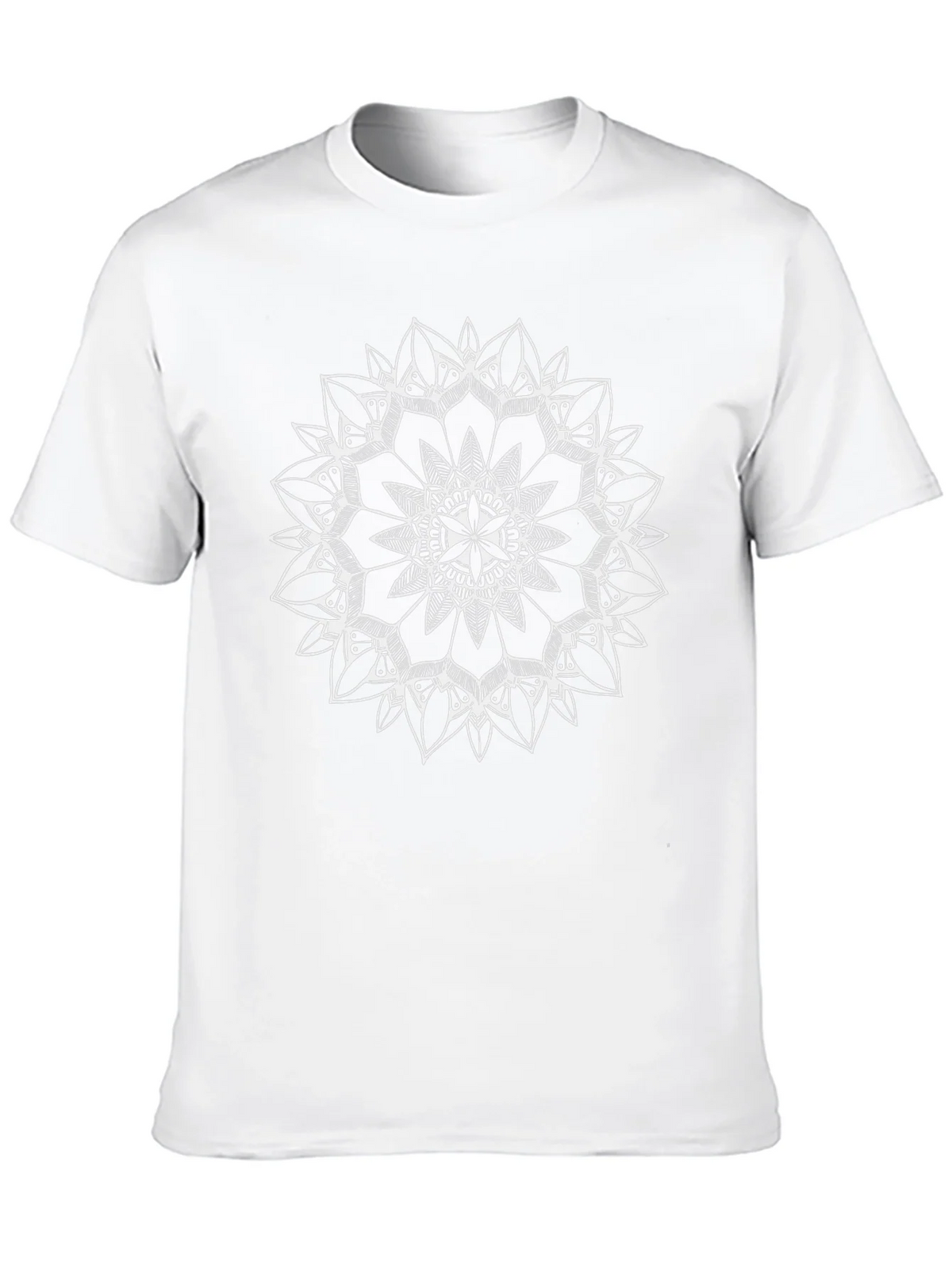 Black T-Shirt with Mandala Graphic product image 4