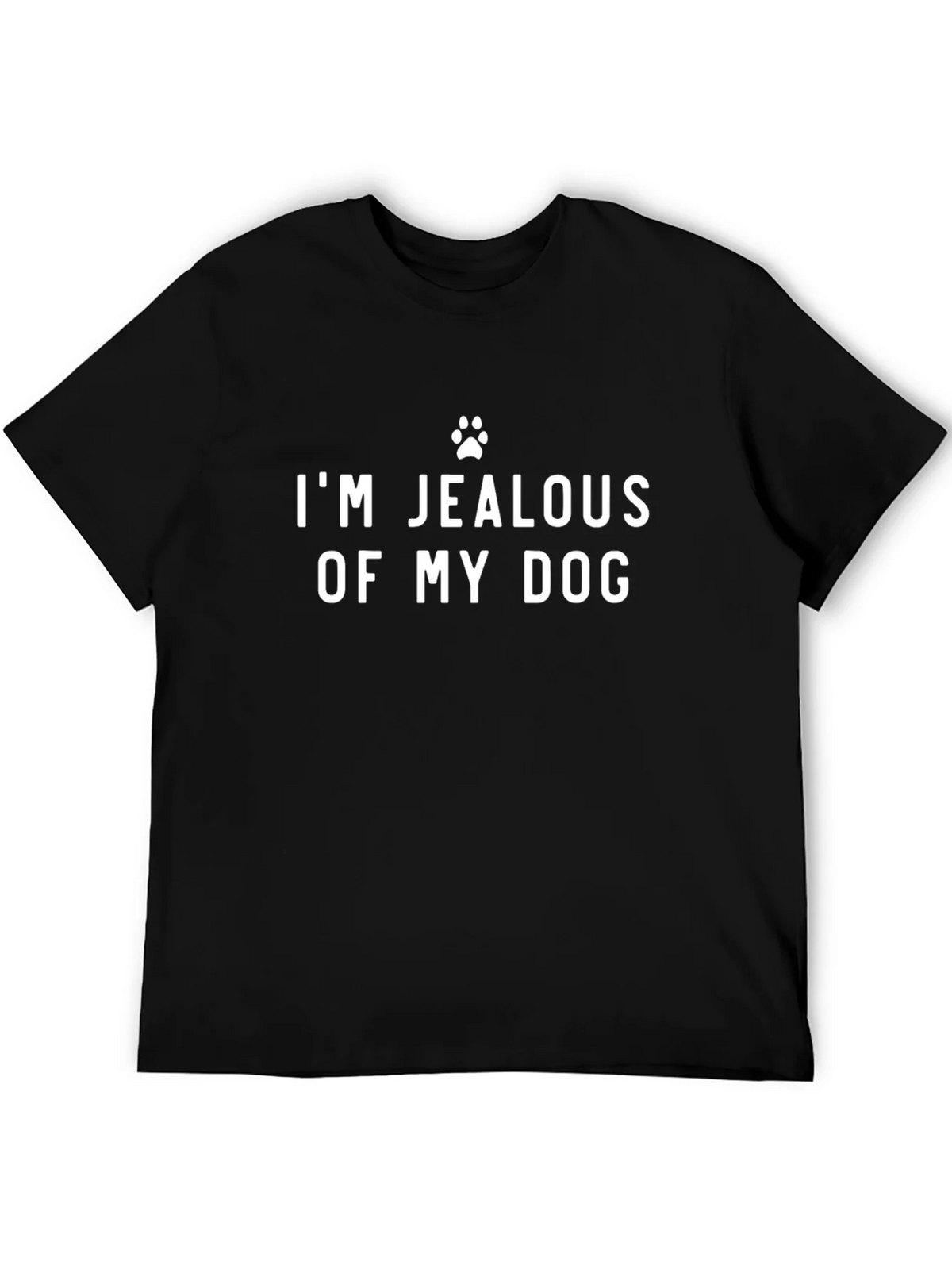 Jealous of My Dog Funny Novelty Graphic Tee product image 5