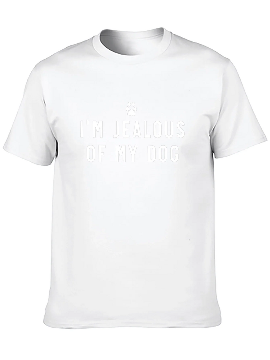 Jealous of My Dog Funny Novelty Graphic Tee product image 8