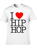 I Love Hip Hop Graphic Black T-Shirt product image 1
