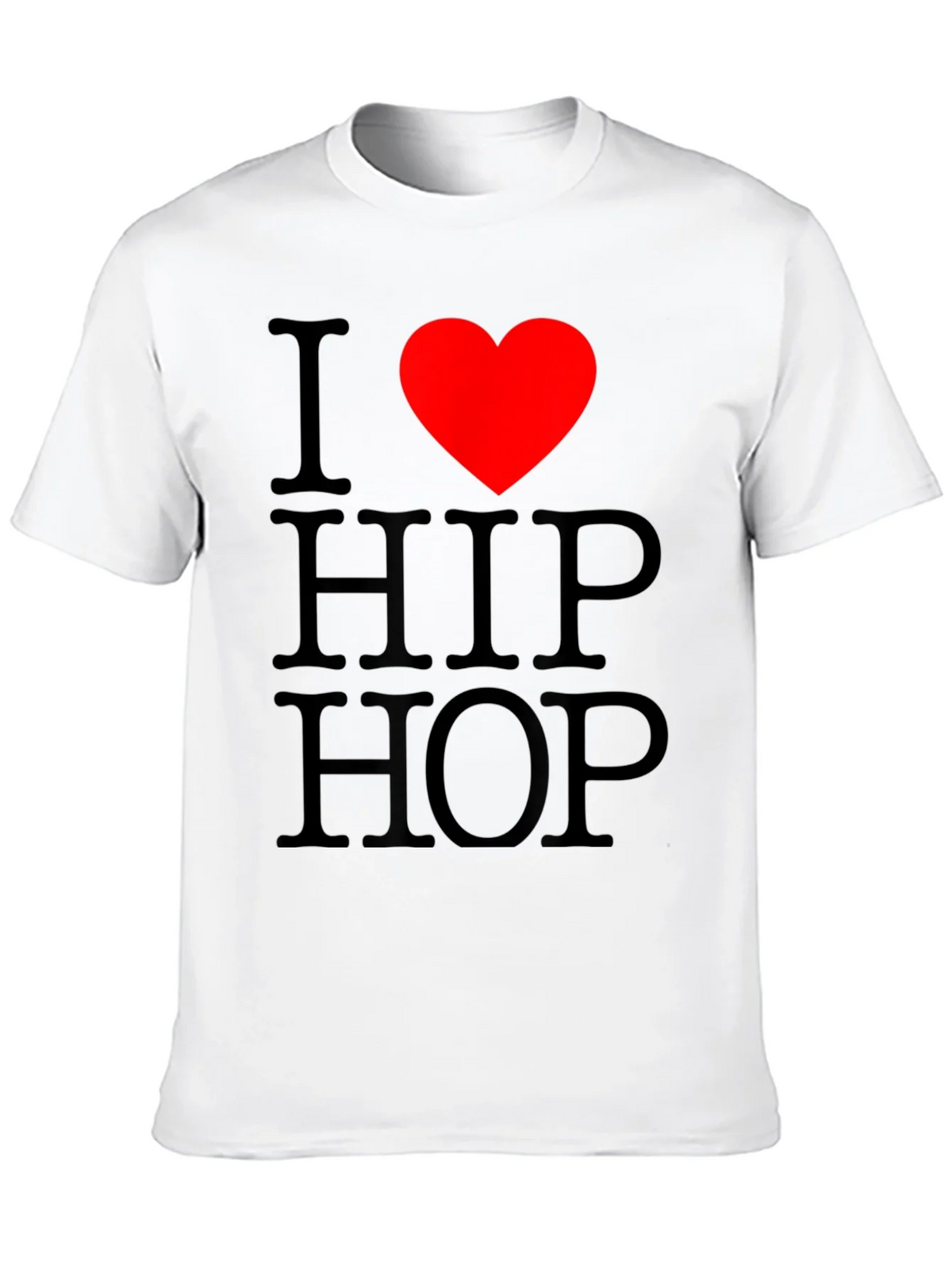 I Love Hip Hop Graphic Black T-Shirt product image 1