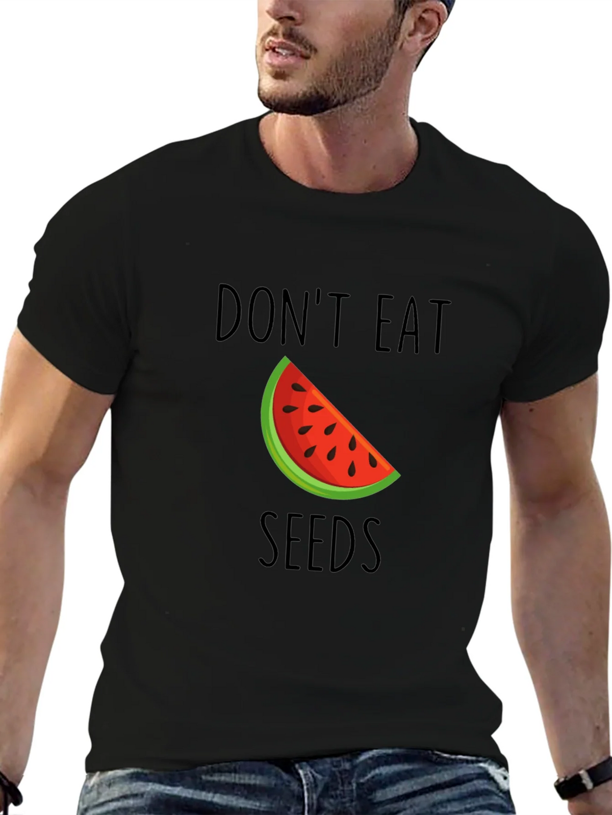 Dont Eat Seeds T-Shirt - Novelty Watermelon Graphic Tee product image 6