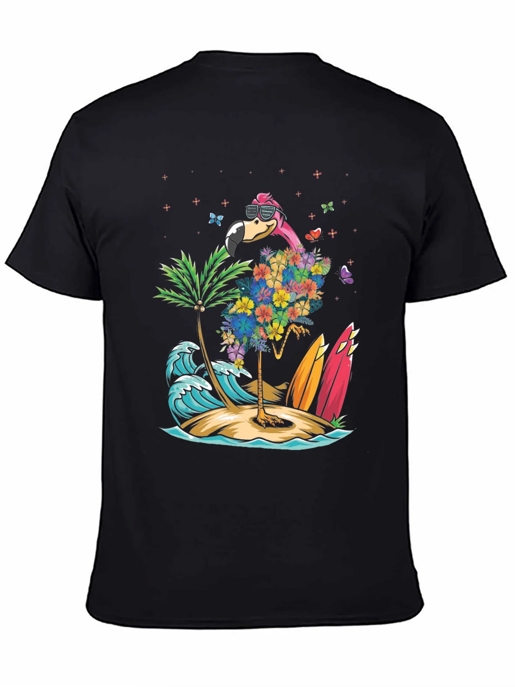 Tropical Flamingo Beach T-Shirt product image 4