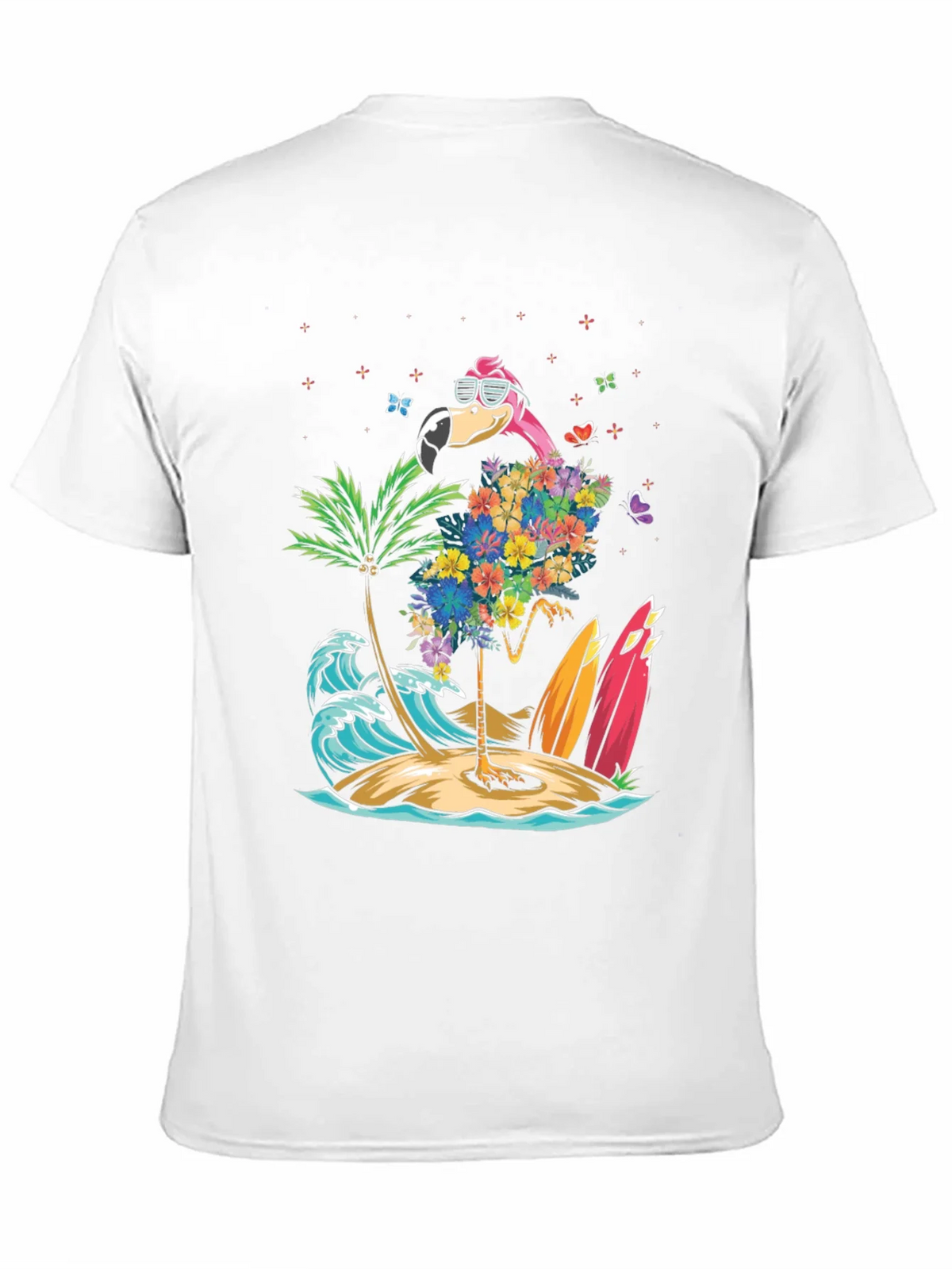 Tropical Flamingo Beach T-Shirt product image 10