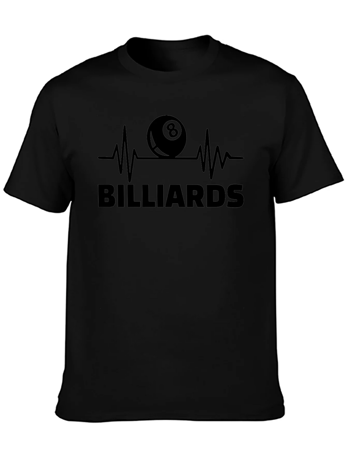 Billiards Eight Ball Heartbeat Graphic Tee product image 2