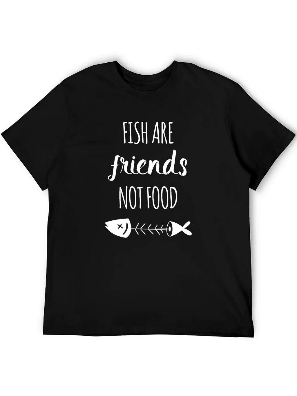 Fish Are Friends Graphic Tee - Vegan Statement Shirt product image 5