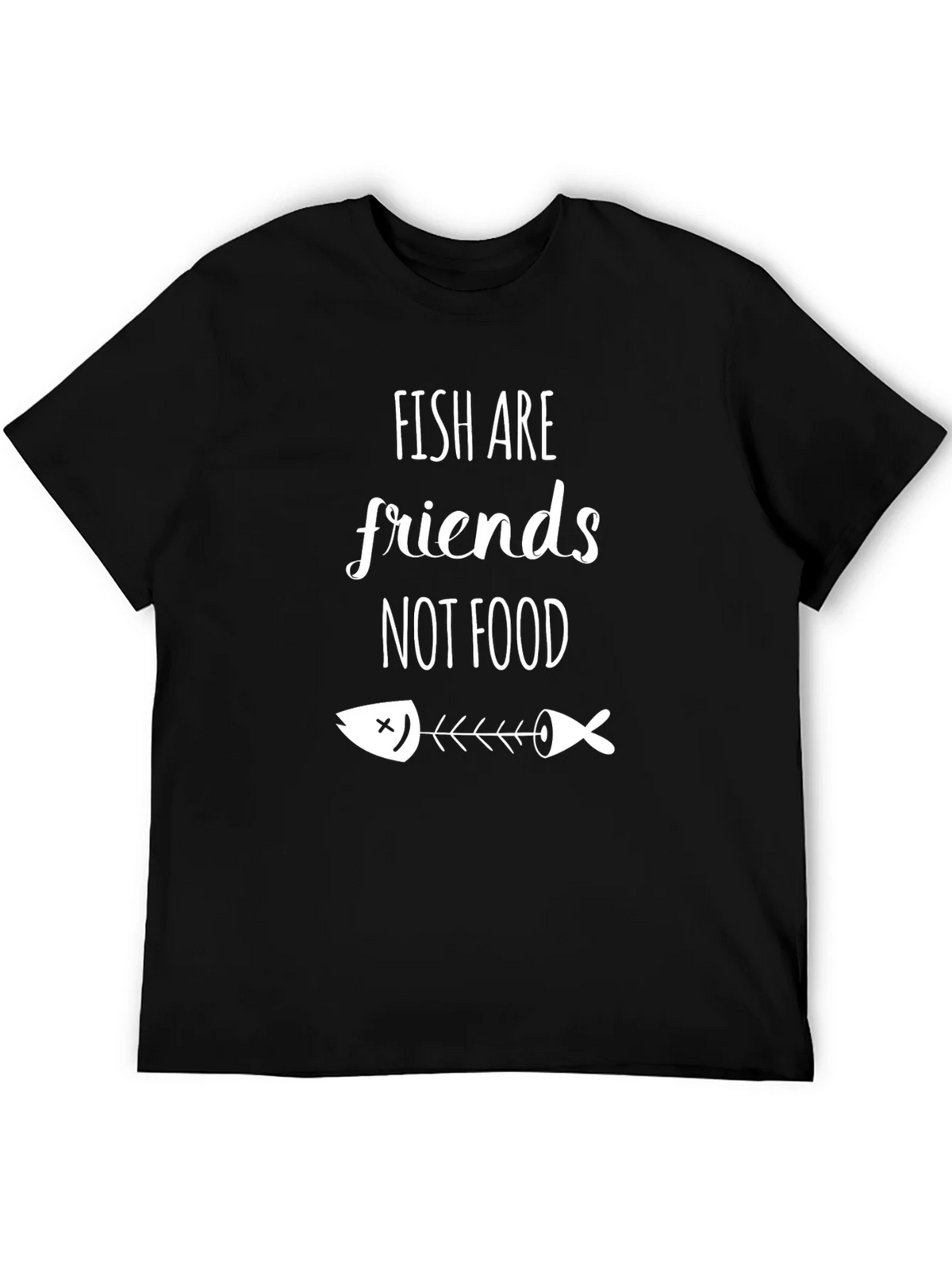 Fish Are Friends Graphic Tee - Vegan Statement Shirt product image 5