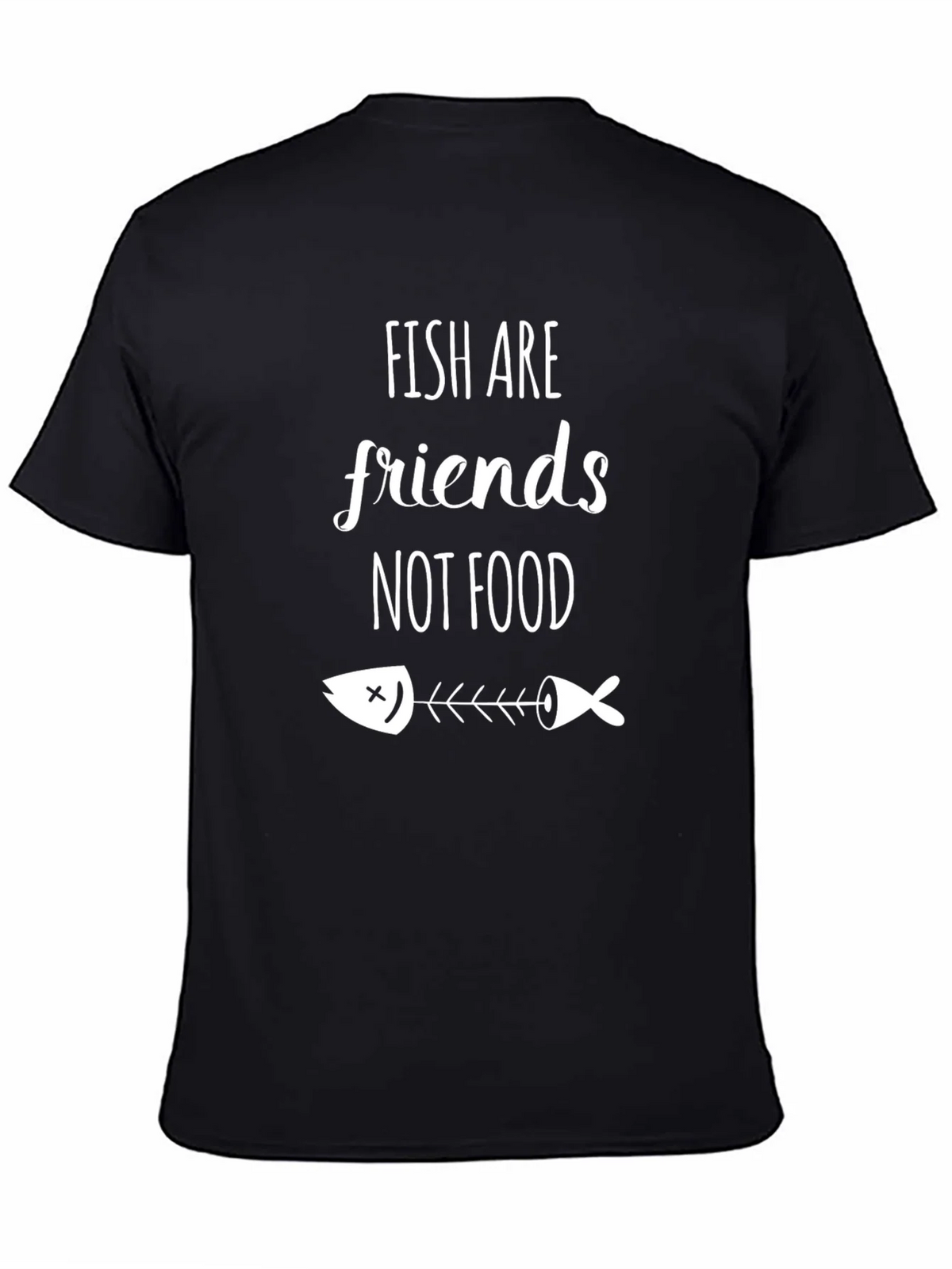Fish Are Friends Graphic Tee - Vegan Statement Shirt product image 4