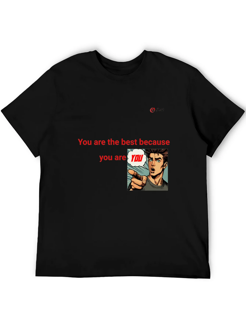 Unique Black T-Shirt: Be Yourself Design product image 5