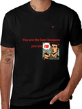 Unique Black T-Shirt: Be Yourself Design product image 1