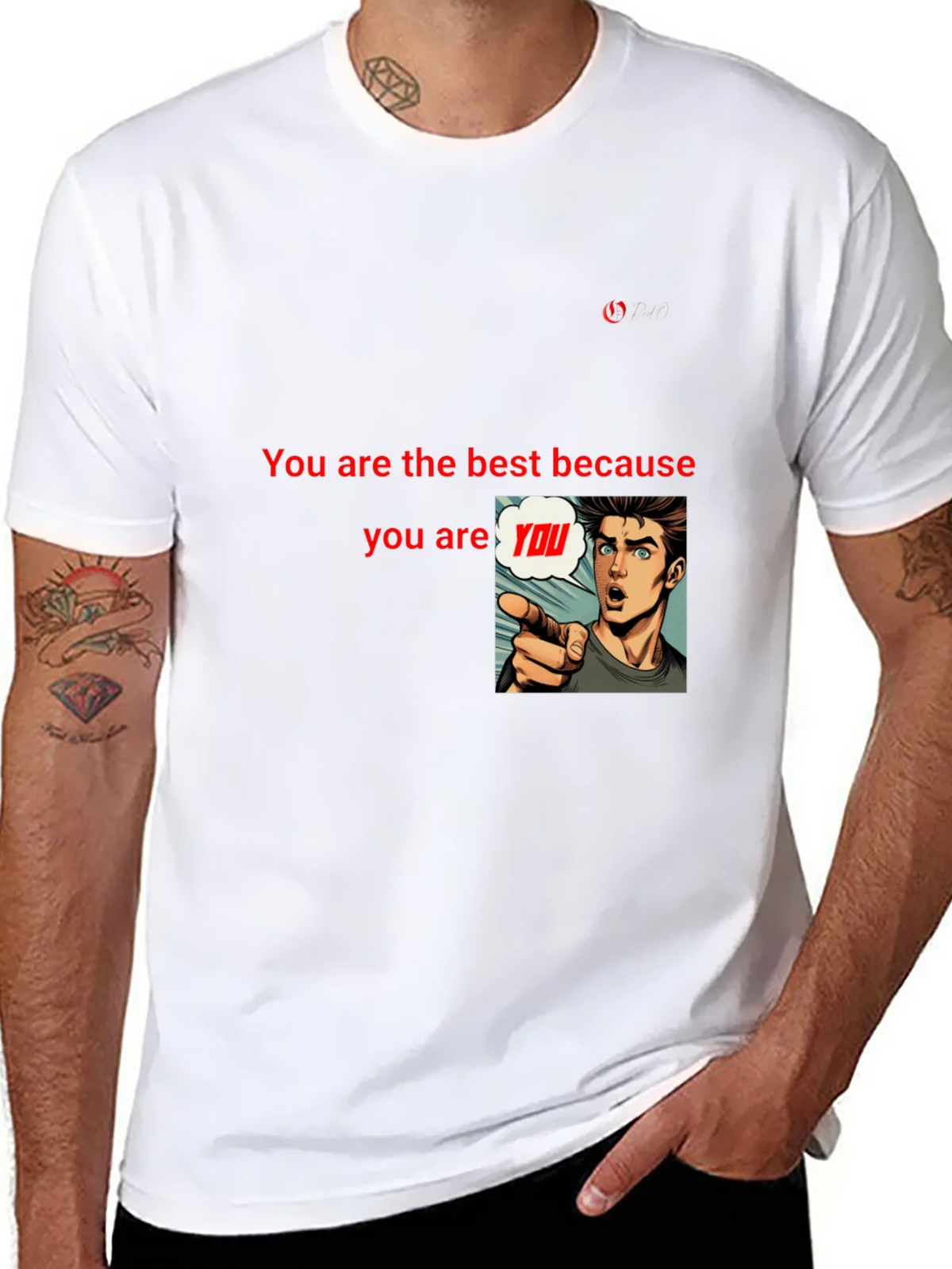 Unique Black T-Shirt: Be Yourself Design product image 7