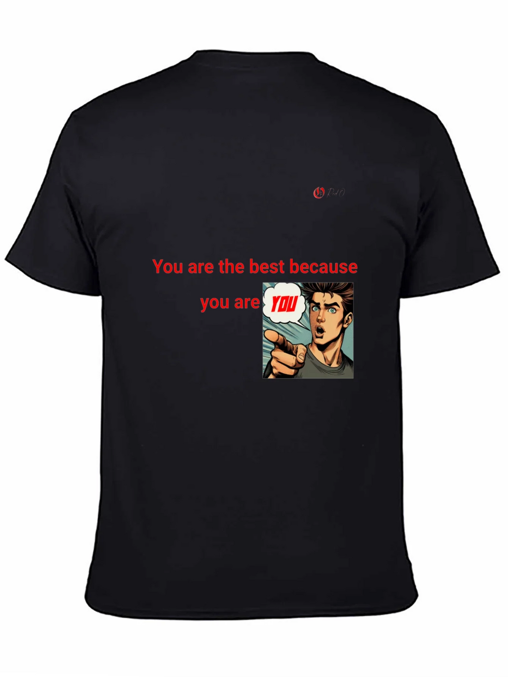 Unique Black T-Shirt: Be Yourself Design product image 4