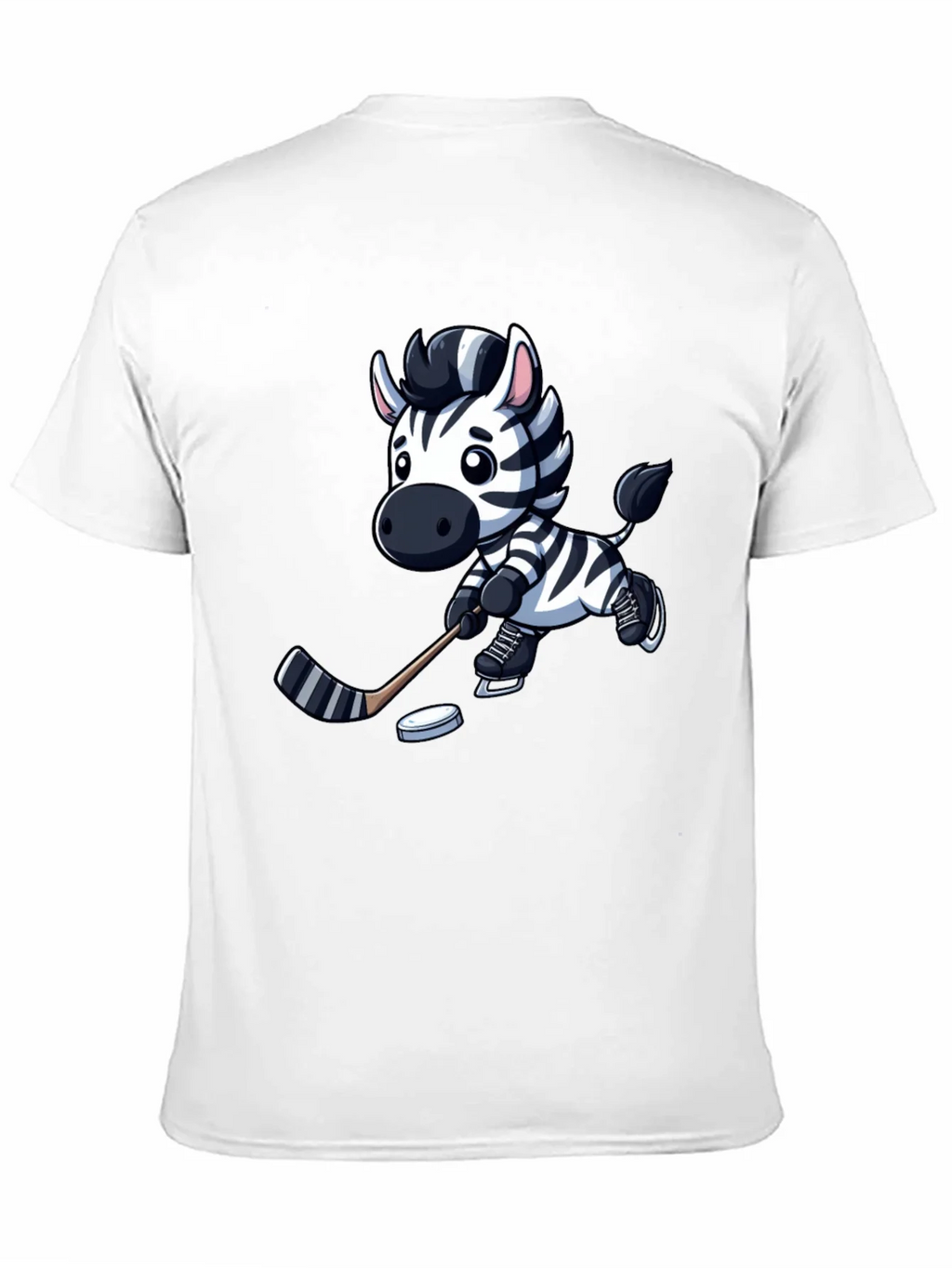 Zebra Hockey Player T-Shirt - Cool Cartoon Design product image 10