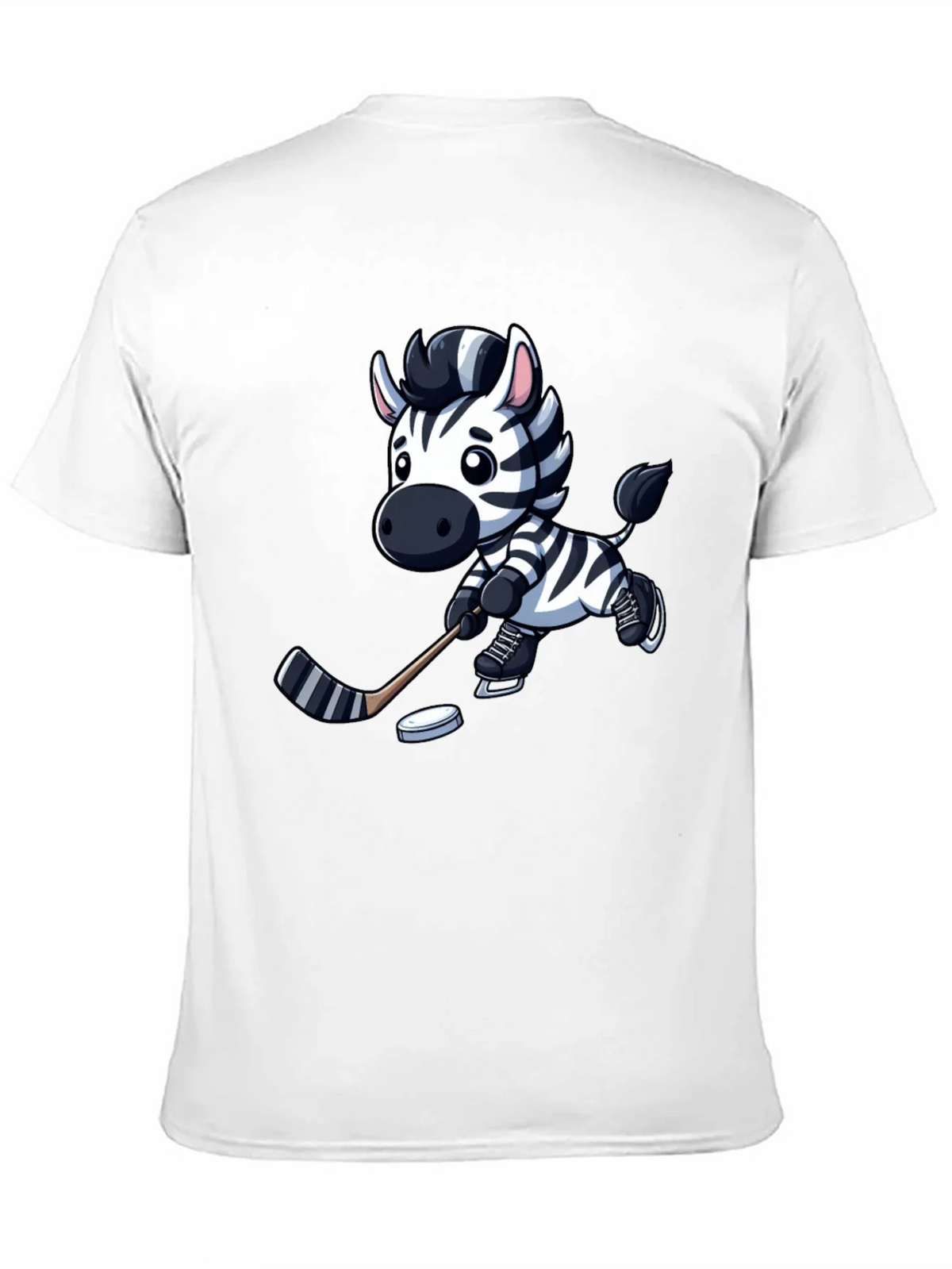 Zebra Hockey Player T-Shirt - Cool Cartoon Design product image 10