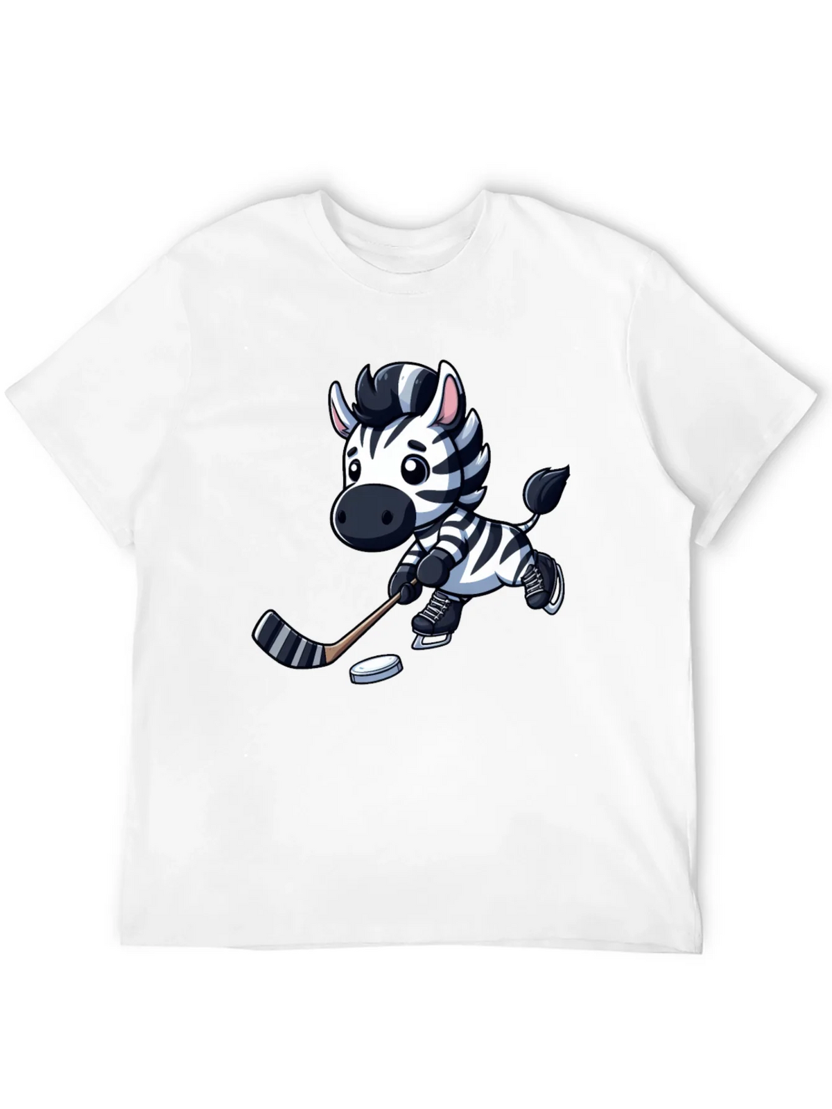 Zebra Hockey Player T-Shirt - Cool Cartoon Design product image 11